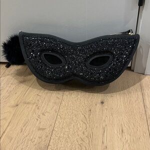 Kate Spade Black Textured Clutch